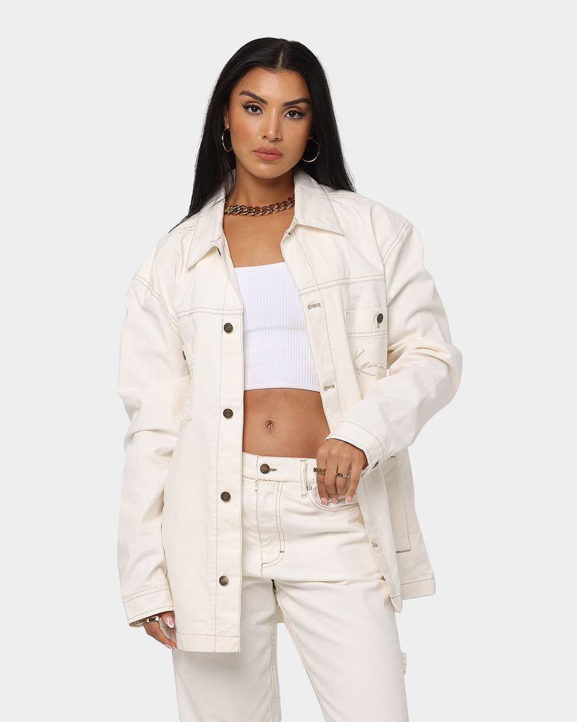 Karl Kani Small Signature Shirt Jacket White | Culture Kings US