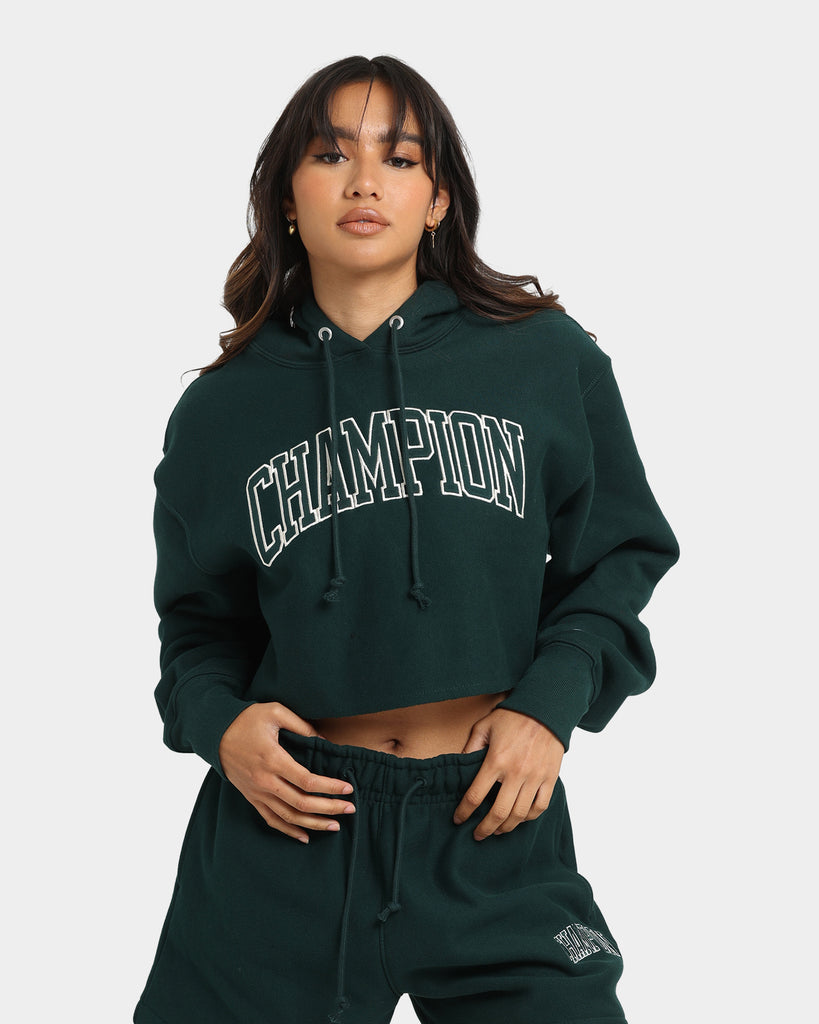 Champion Women s Reverse Weave Cropped Hoodie Mid Field Culture