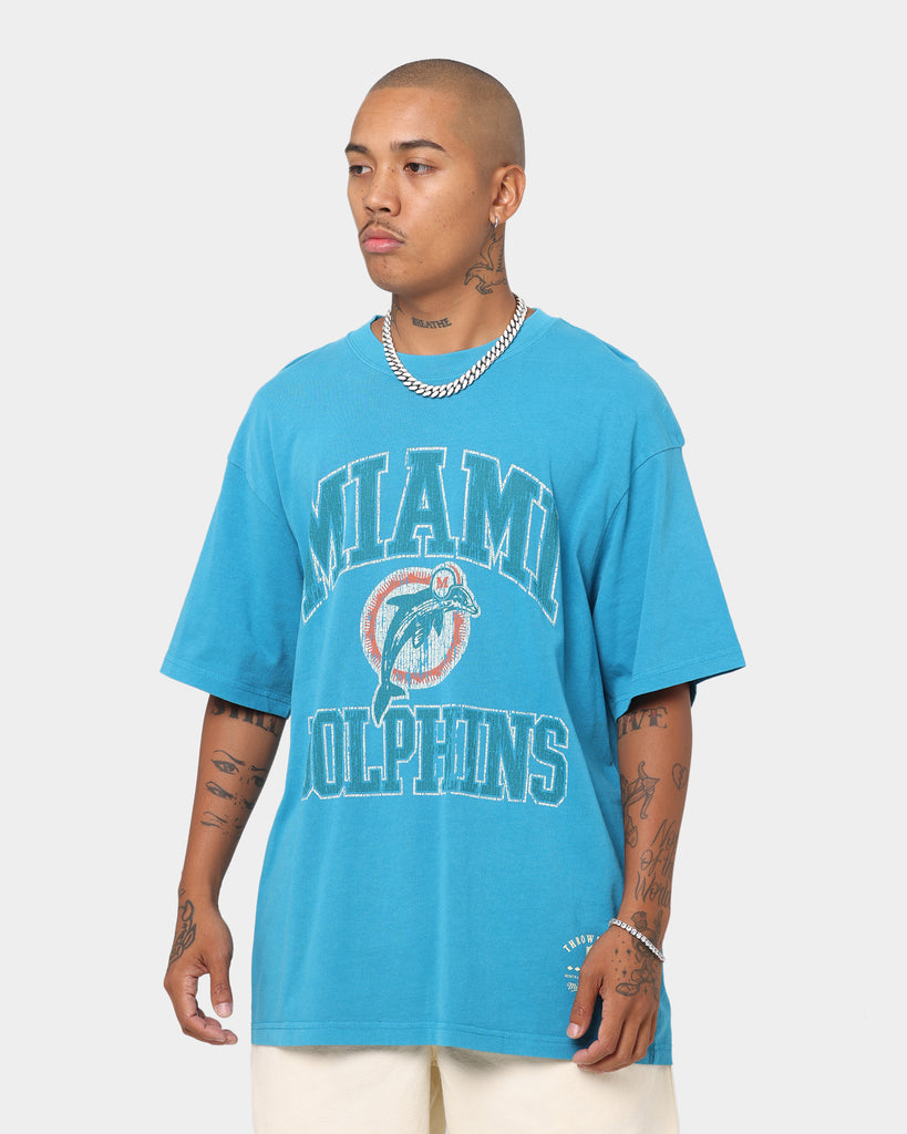 Mitchell & Ness Miami Dolphins Vintage Ivy Arch T-Shirt Teal | Culture ...