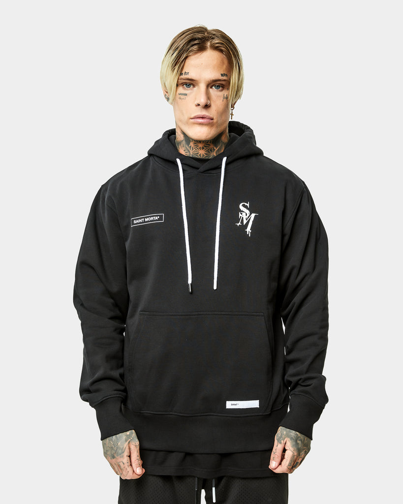 Saint Morta Alpha Vintage Hoodie Black | Culture Kings US