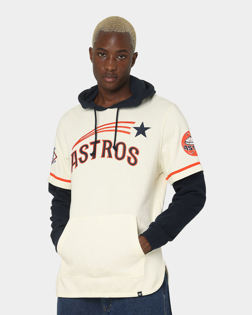 47 Brand Houston Astros Shortstop Hoodie Cream