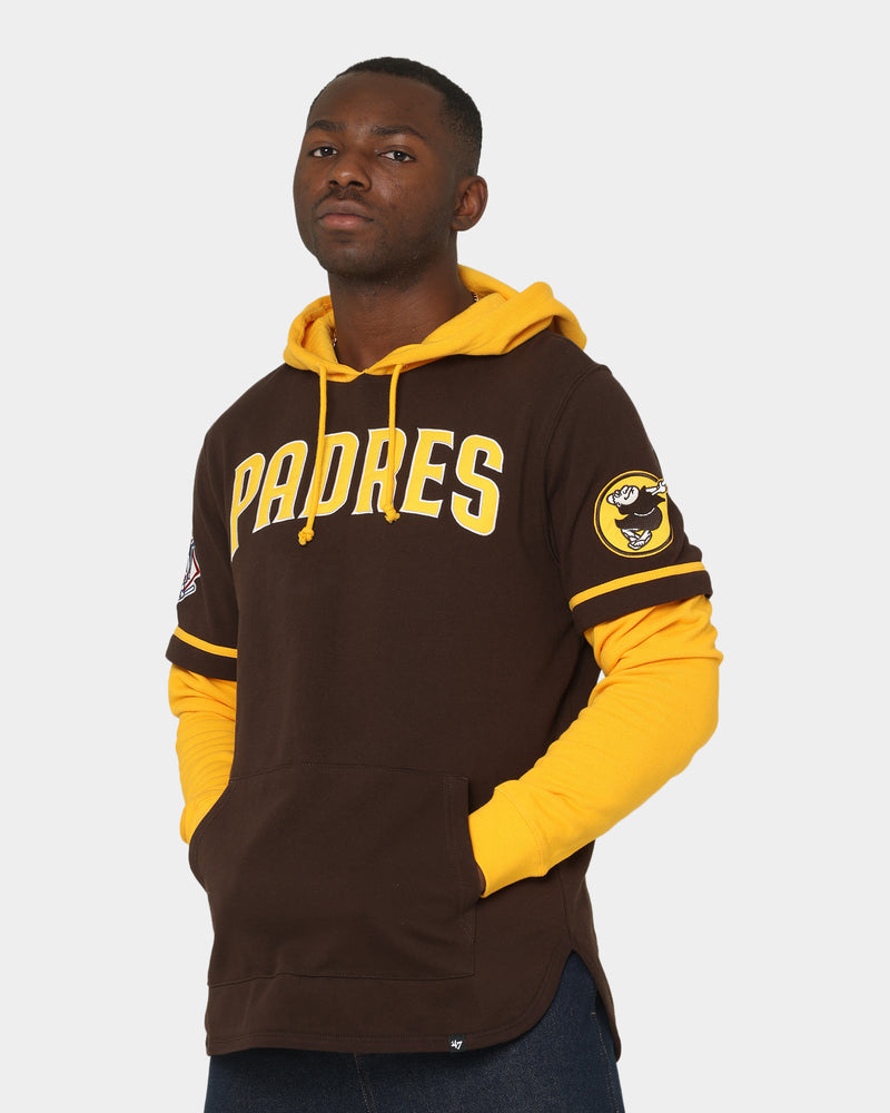 San Diego Padres Mitchell & Ness Head Coach Pullover Hoodie - Brown
