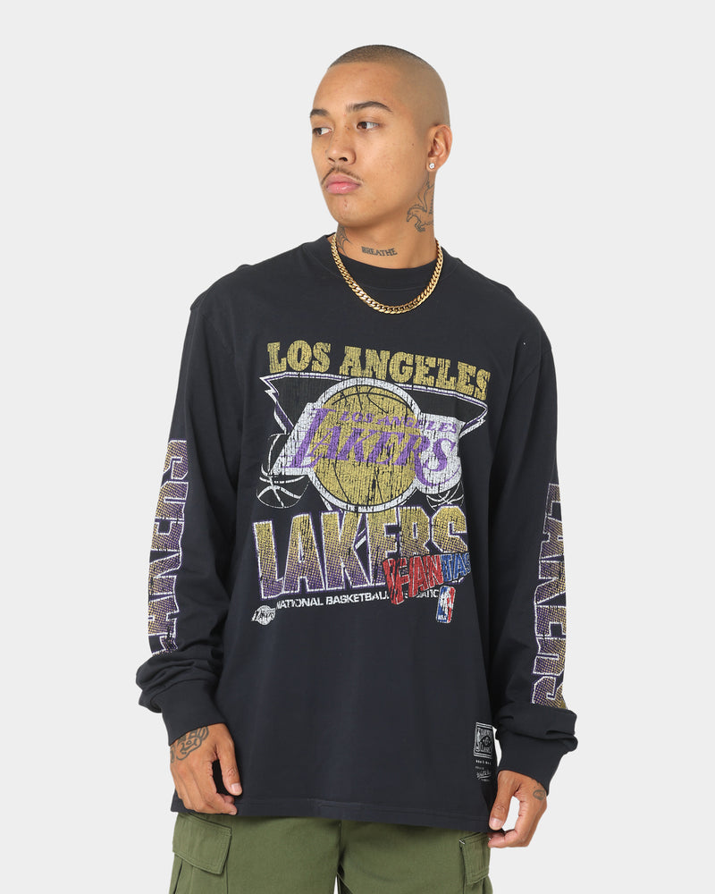 Mitchell & Ness - Los Angeles Lakers 3-Peat Long Sleeve Tee in