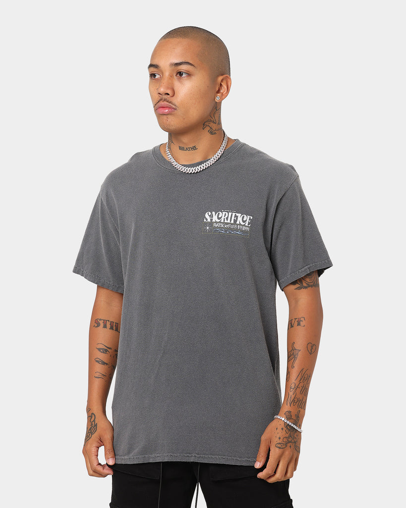 Rats Get Fat Sacrifice Vintage T-Shirt Off Black | Culture Kings US