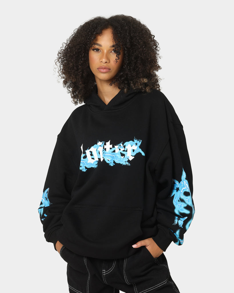 Loiter Electro Butterfly Hoodie Black | Culture Kings US