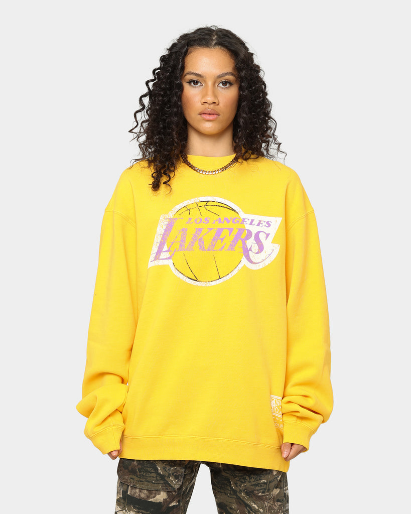 Mitchell and Ness Women's Los Angeles Lakers Logo Crewneck