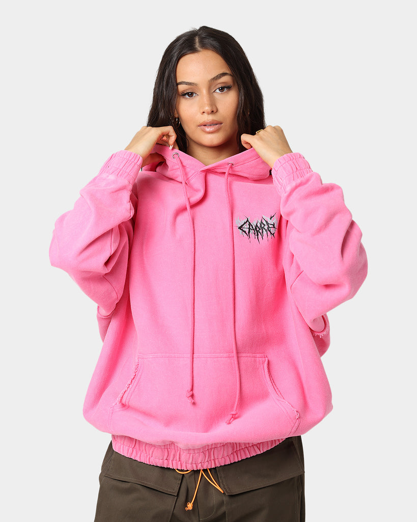 Mainless distressed hooded jacket - Pink