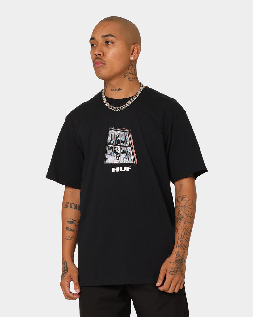 HUF X Marvel Black Suit Spider-man T-Shirt Black | Culture Kings US