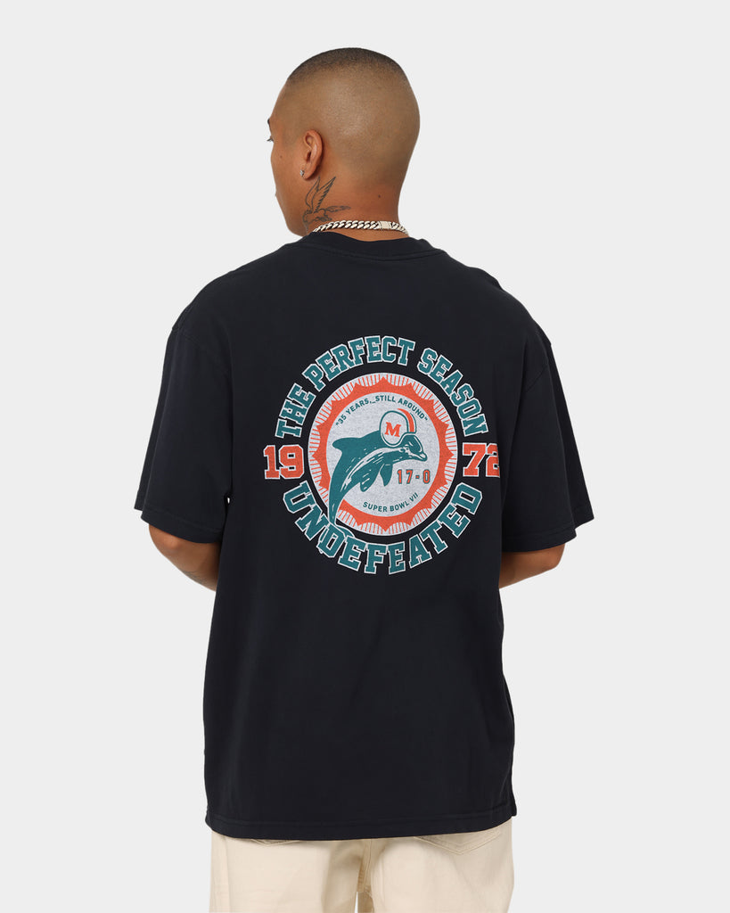 Mitchell & Ness Miami Dolphins Undefeated Vintage T-Shirt Faded Black