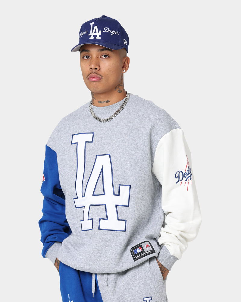 Majestic Athletic Los Angeles Dodgers Champion Arch Stripe Crewneck Op