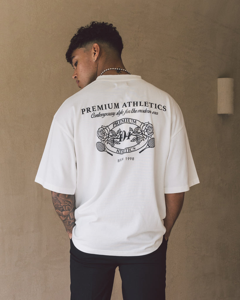 404 Premium Athletics Vintage T-Shirt Off White | Culture Kings US