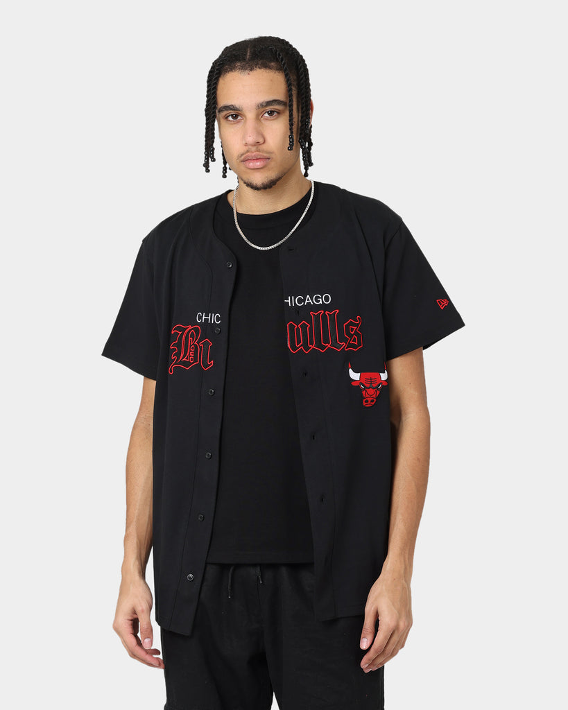 New Era Chicago Bulls Button Up Black/White | Culture Kings US