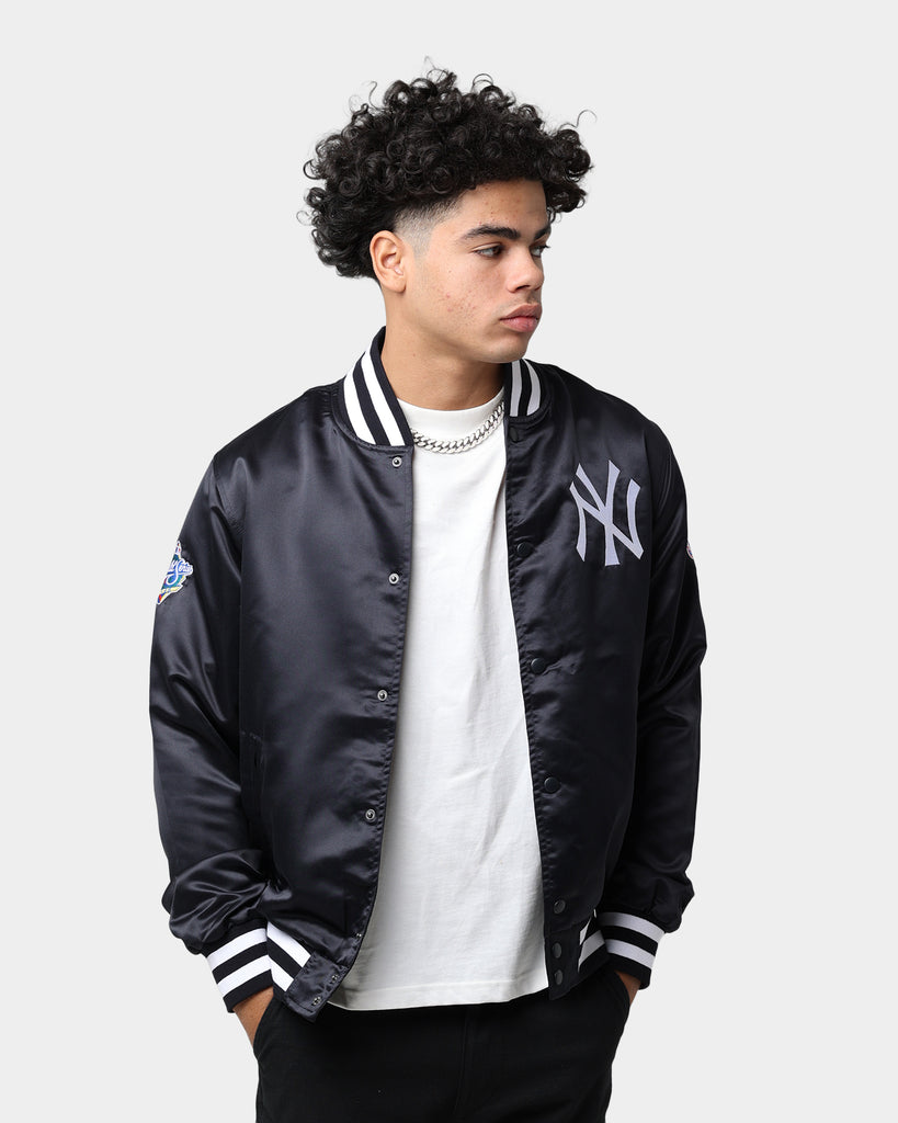 Men's Navy New York Yankees The Captain III Full-Zip Varsity Jacket