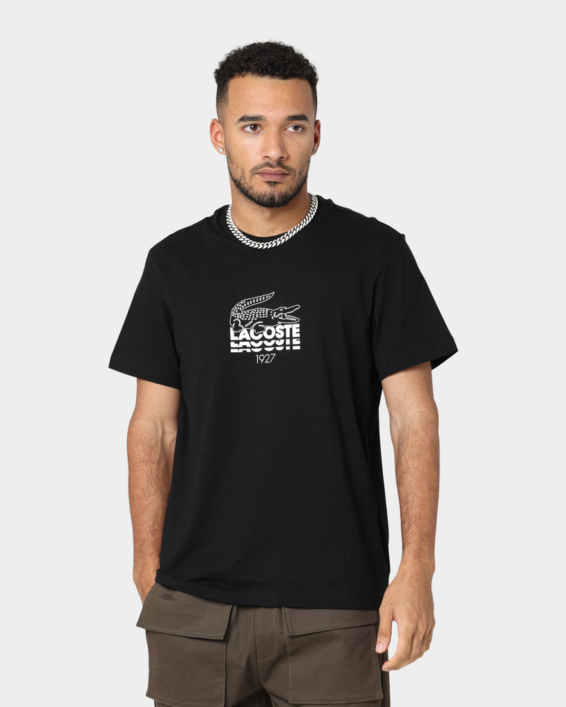 Lacoste Lifestyle Croc Logo T-Shirt Black | Culture Kings US