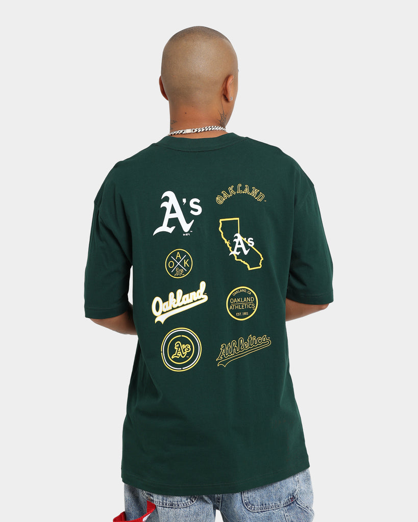 Oakland Athletics As MLB Majestic Cool Base Green Button Shirt Size Youth  Large