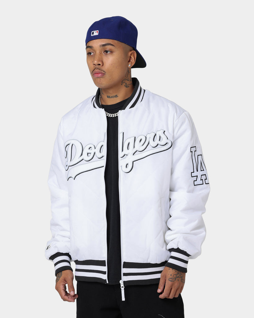 Los Angeles Dodgers Majestic Size 2XL Full Zip Up Jacket Black / White MLB