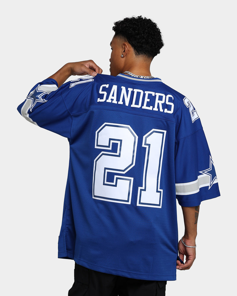 Men's Mitchell And Ness #21 Deion Sanders Authentic Road