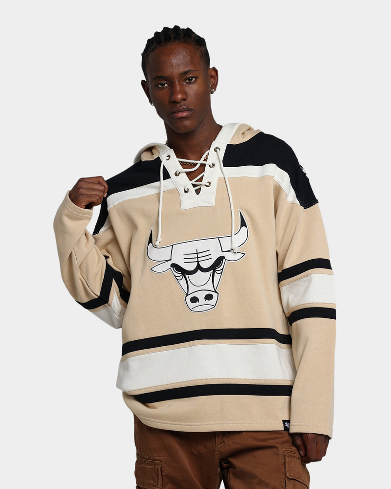 47 Brand Chicago Bulls Superior Lacer Hoodie Khaki in 2023