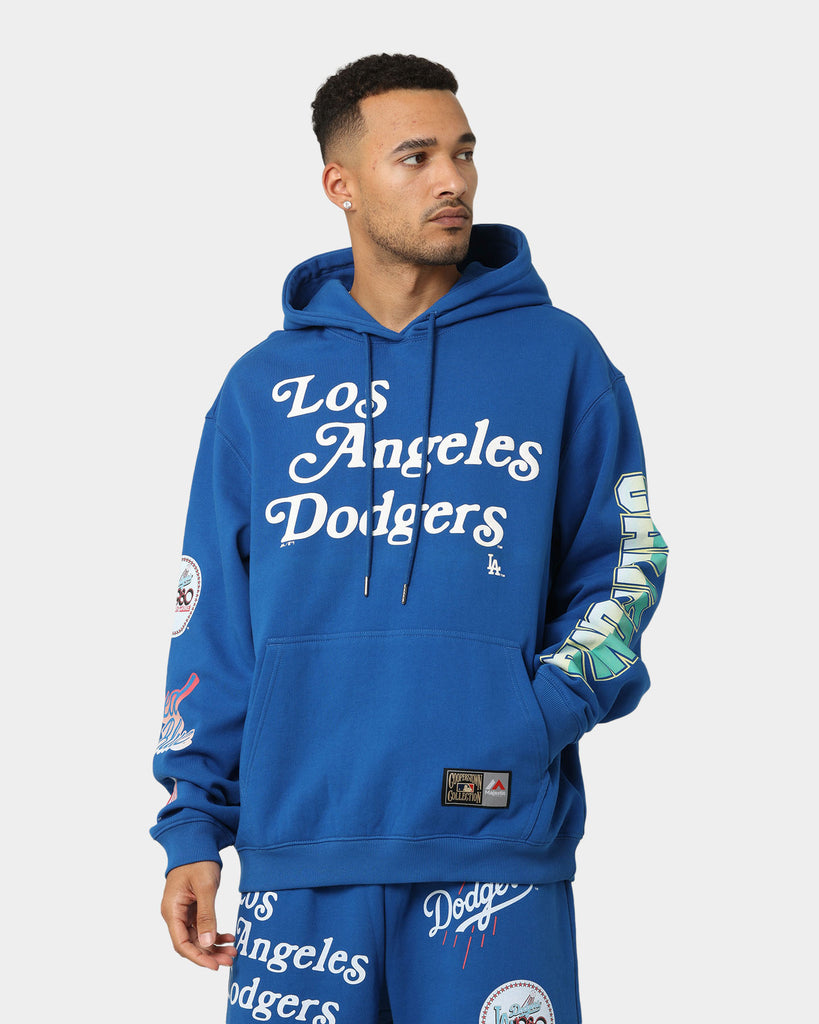 Los Angeles Dodgers Mens Stitches Brand Pullover Sweatshirt Black Hoodie