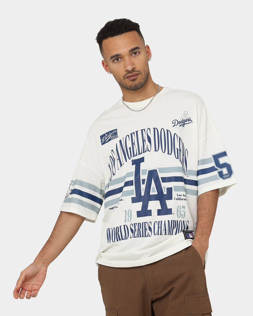 New era MLB Big Logo Oversize Los Angeles Dodgers Short Sleeve T-Shirt  White