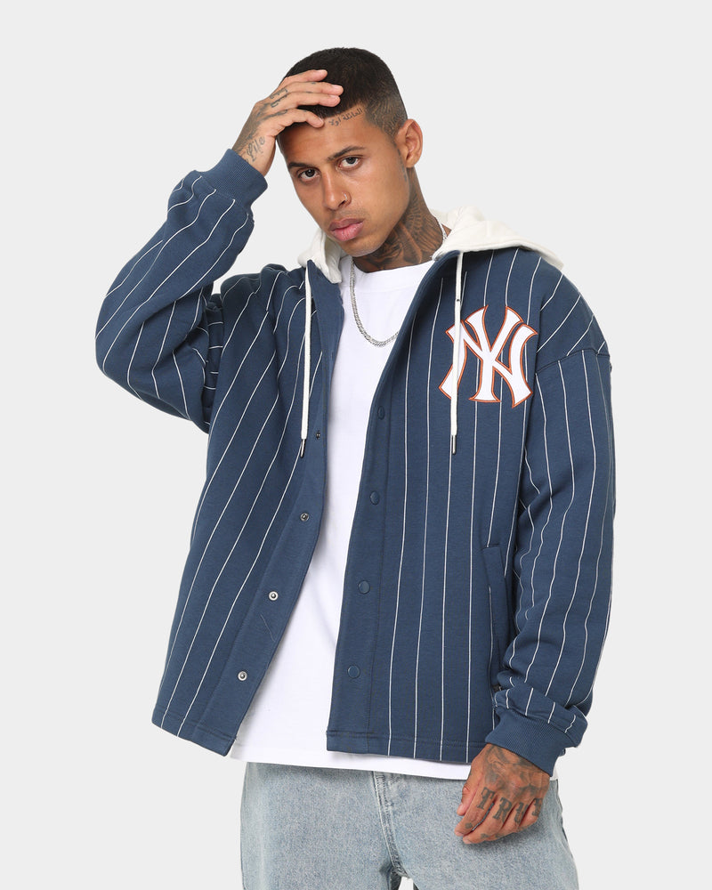 Majestic Ny Yankees Satin Baseball Jacket in Blue for Men