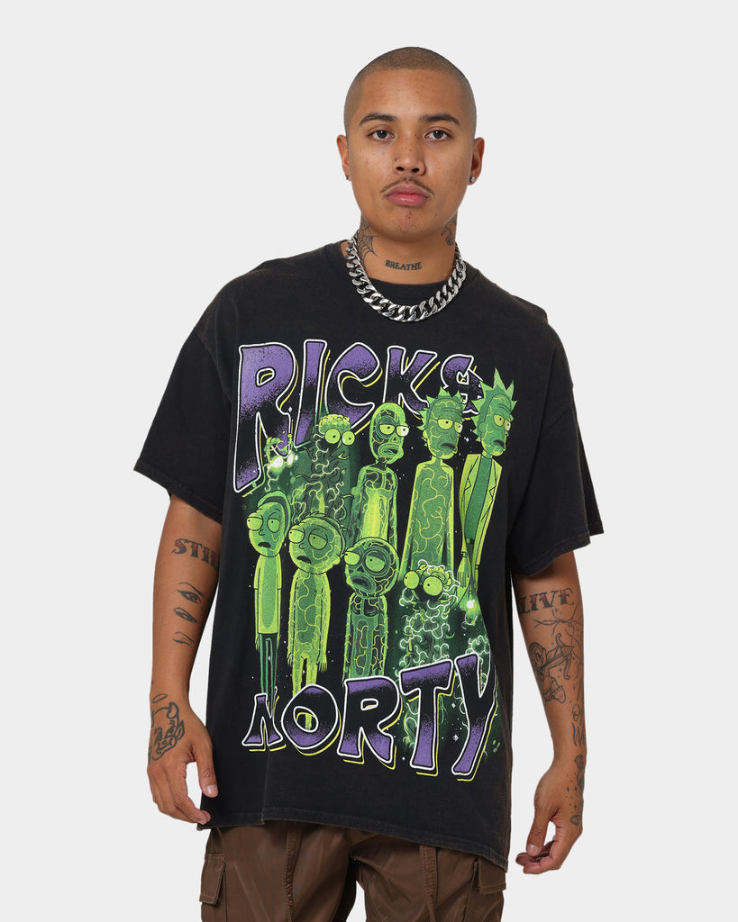 Goat Crew X Rick And Morty R&M Vintage T-Shirt Washed Black | Culture ...