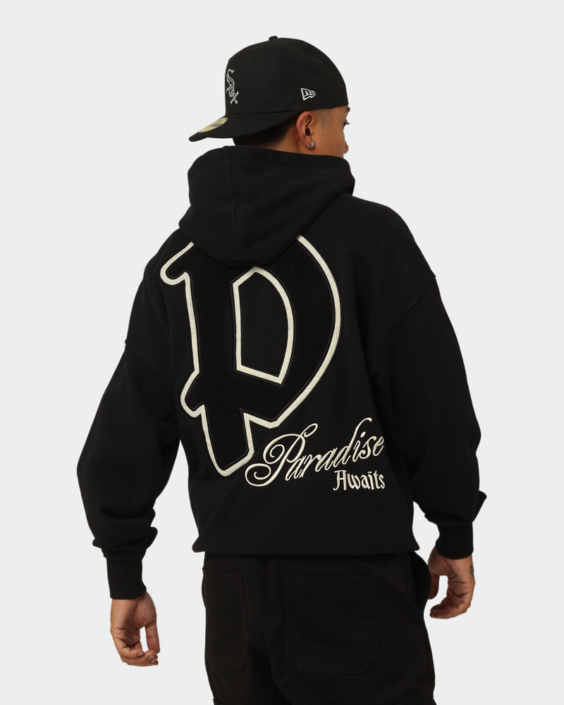 Loiter Paradise Zip Hoodie Off Black | Culture Kings US