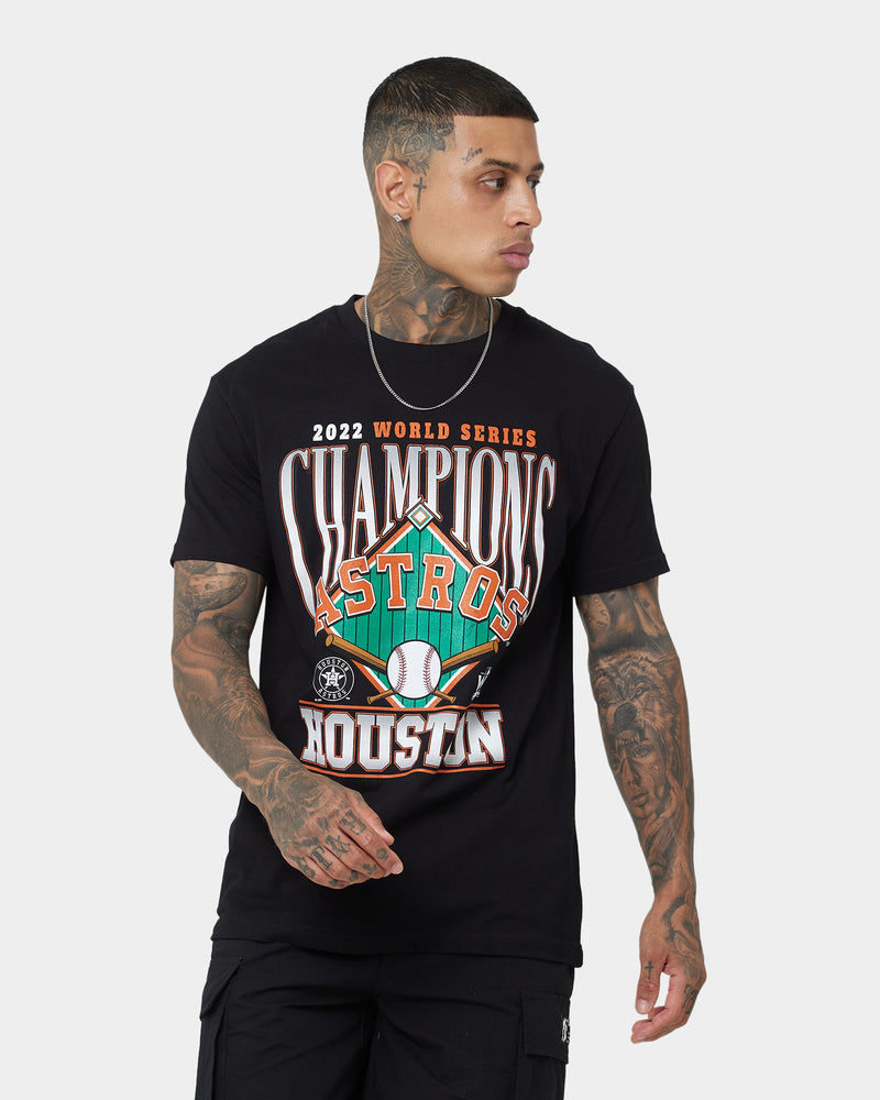 Houston Astros vs. Washington Nationals Majestic 2019 World Series Dueling  Chin Music T-Shirt - Black