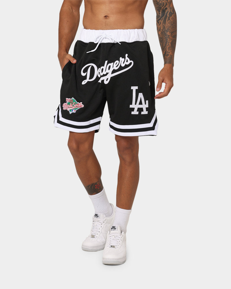 New Era Los Angeles Dodgers World Series Mesh Shorts Black/White