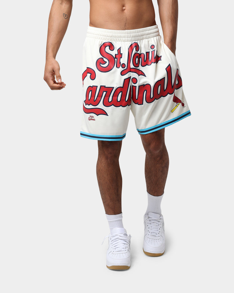 St Louis Cardinals Team Logo Mens Short Sleeve Wordmark Flannel Shirt New