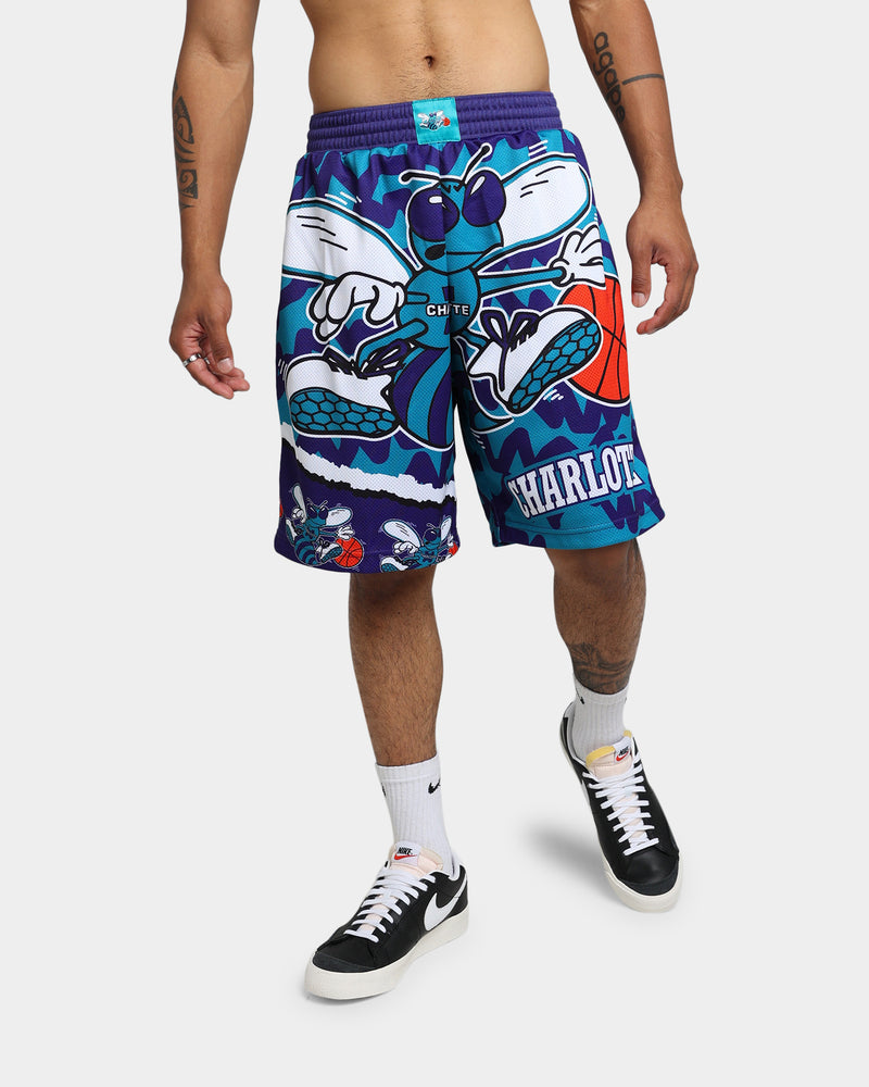 Men's Mitchell & Ness Blue/Black Orlando Magic Jumbotron 3.0 Shorts Size: Medium