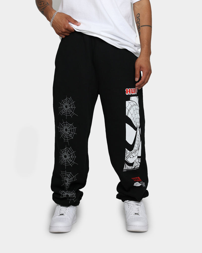 HUF X Marvel Amazing Fleece Pants Black | Culture Kings US