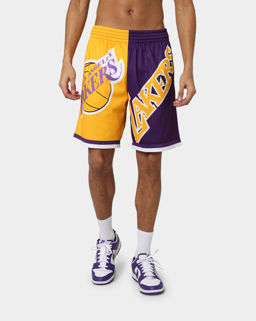 Mitchell & Ness Los Angeles Lakers Big Face 5.0 Shorts Yellow | Culture ...