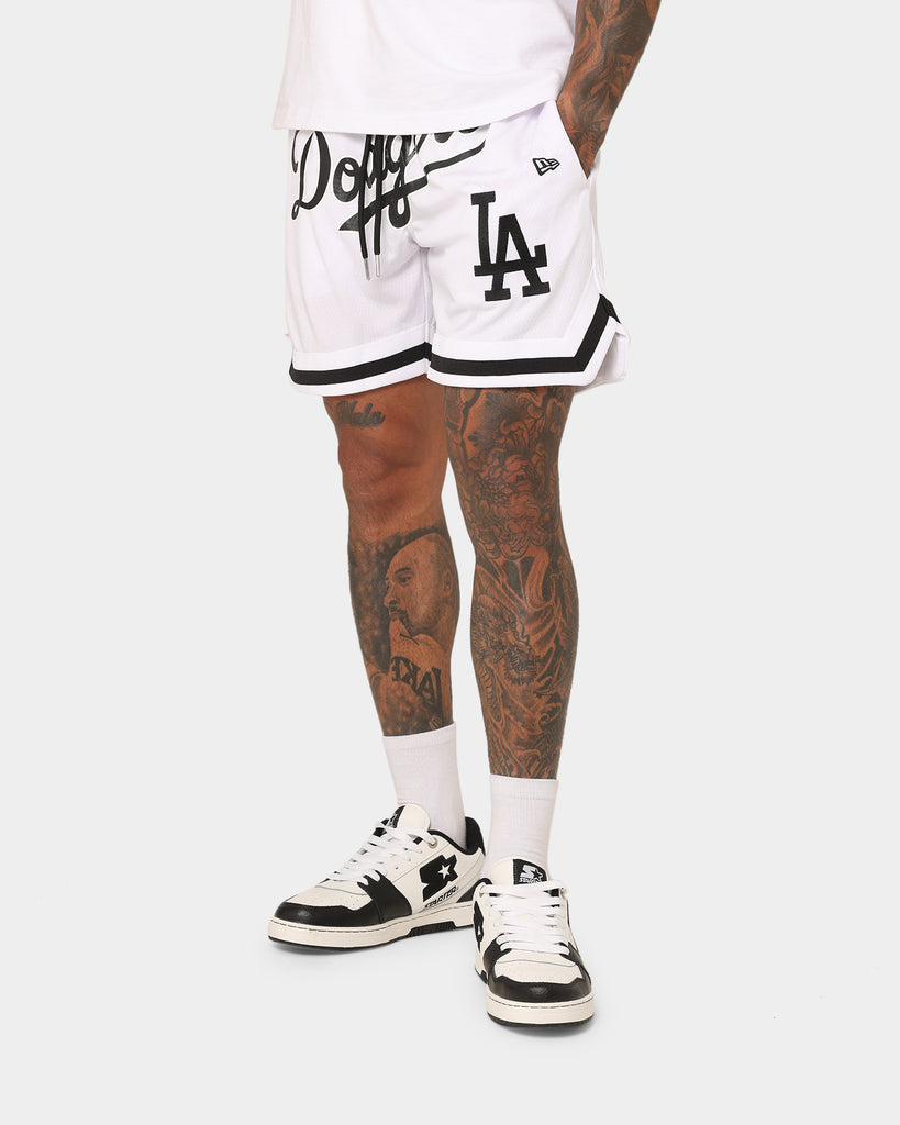 Mitchell & Ness x MLB Paint Brush Mesh Dodgers Shorts - White