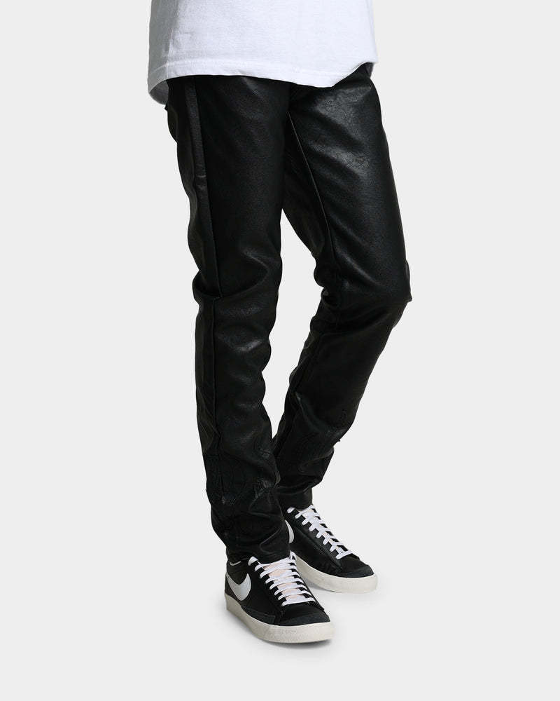 MNML S252 Flame Denim Pants Black/Black | Culture Kings US