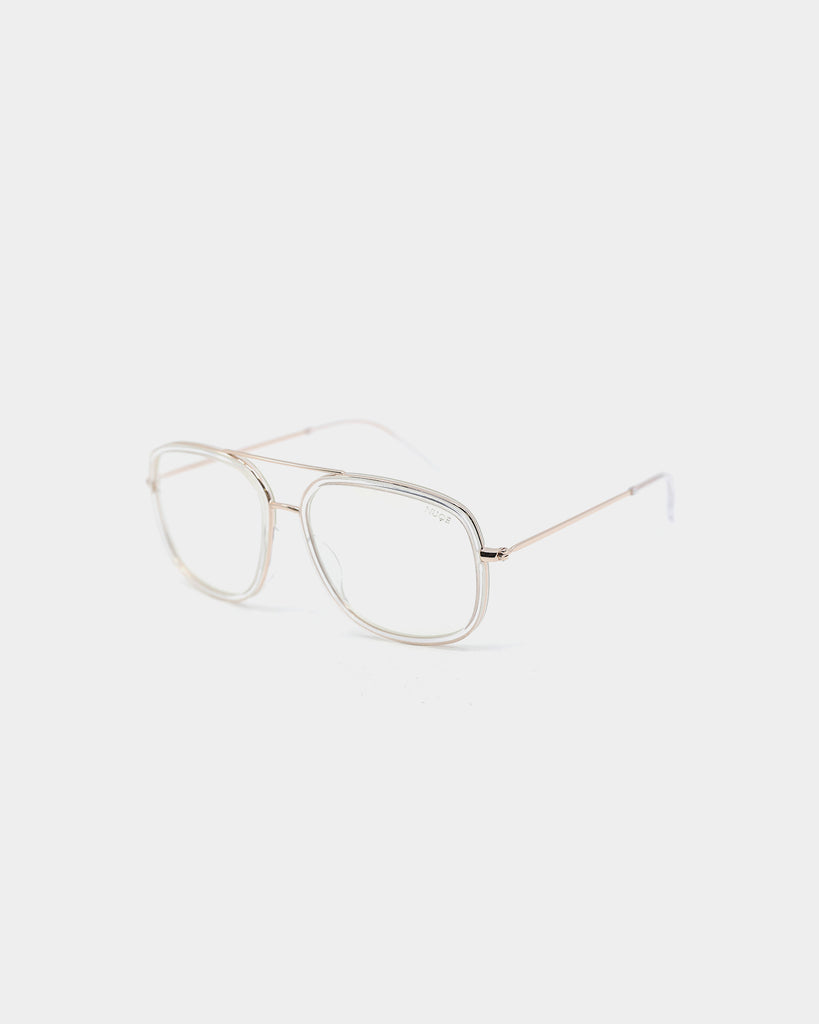 NUQE Men's Lee Bluelight Glasses Clear/Gold/Bluelight | Culture Kings US