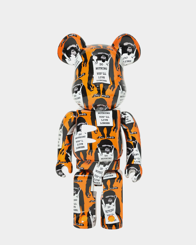 Medicom Toy Be@Rbrick X Banksy Monkey Sign 1000% Figure Multi