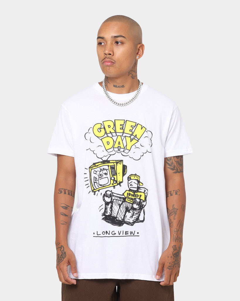 Green Day Longview Doodle T-Shirt White | Culture Kings US