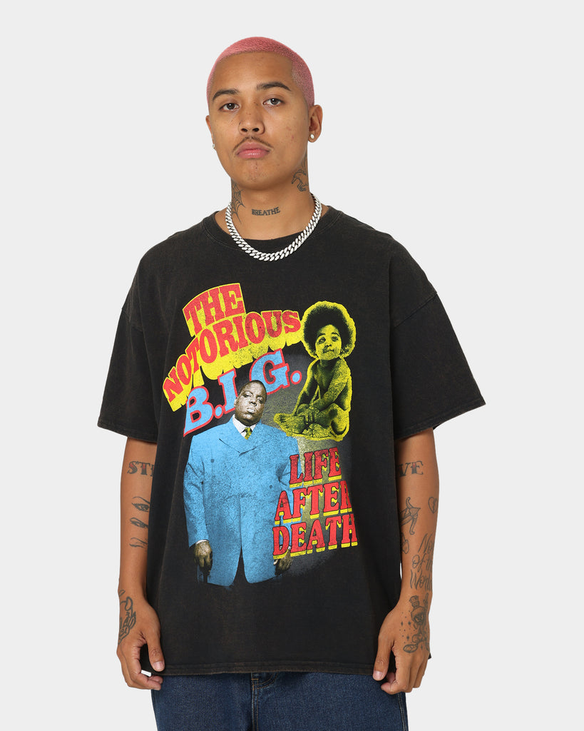 Notorious B.i.g Biggie Bootleg Vintage T-shirt Black Wash 