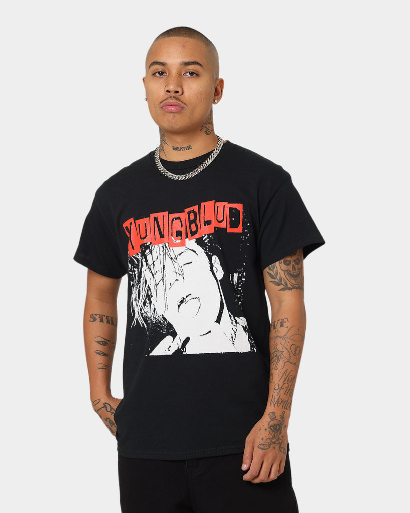 YUNGBLUD Universal Music X YUNGBLUD Stencil Photo T-Shirt Black ...