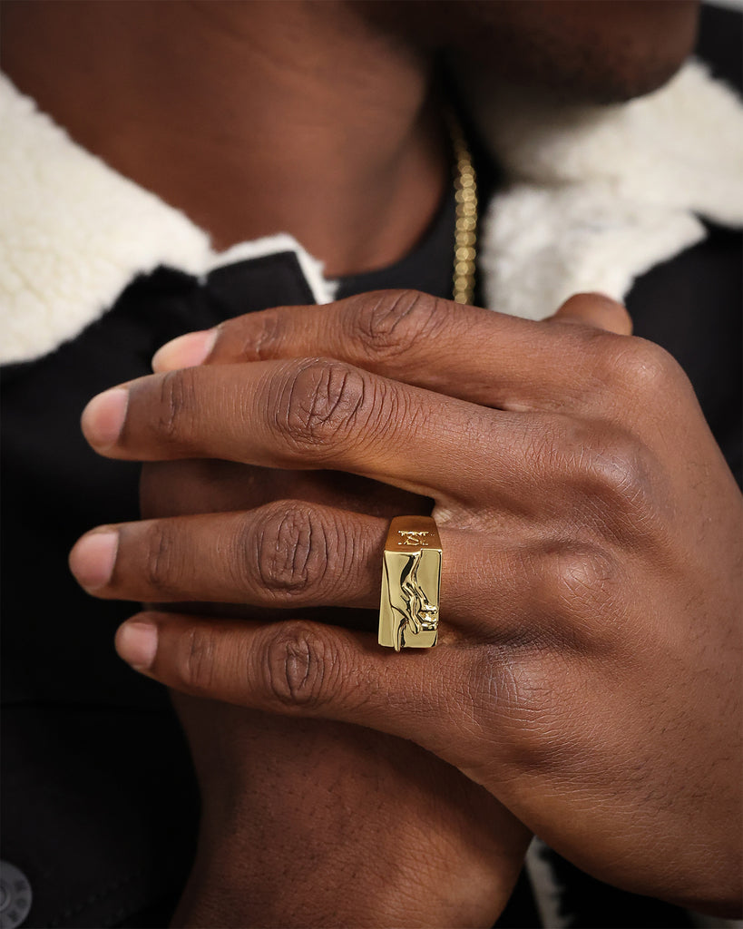 Saint Morta Hand Of God Ring Gold | Culture Kings US