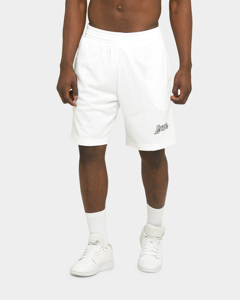 Mitchell & Ness Men's Los Angeles Lakers NBA HWC Mesh Shorts White ...