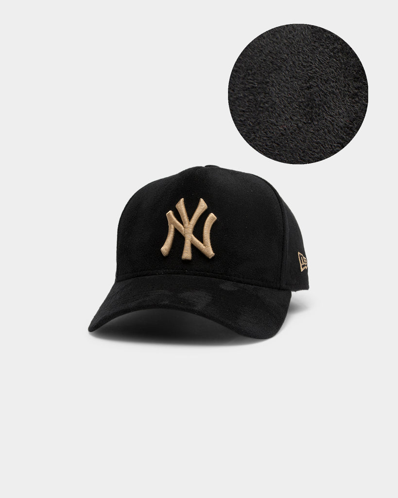 New Era New York Yankees 'Black/Tan Suede' 9FORTY K-Frame Strapback Bl