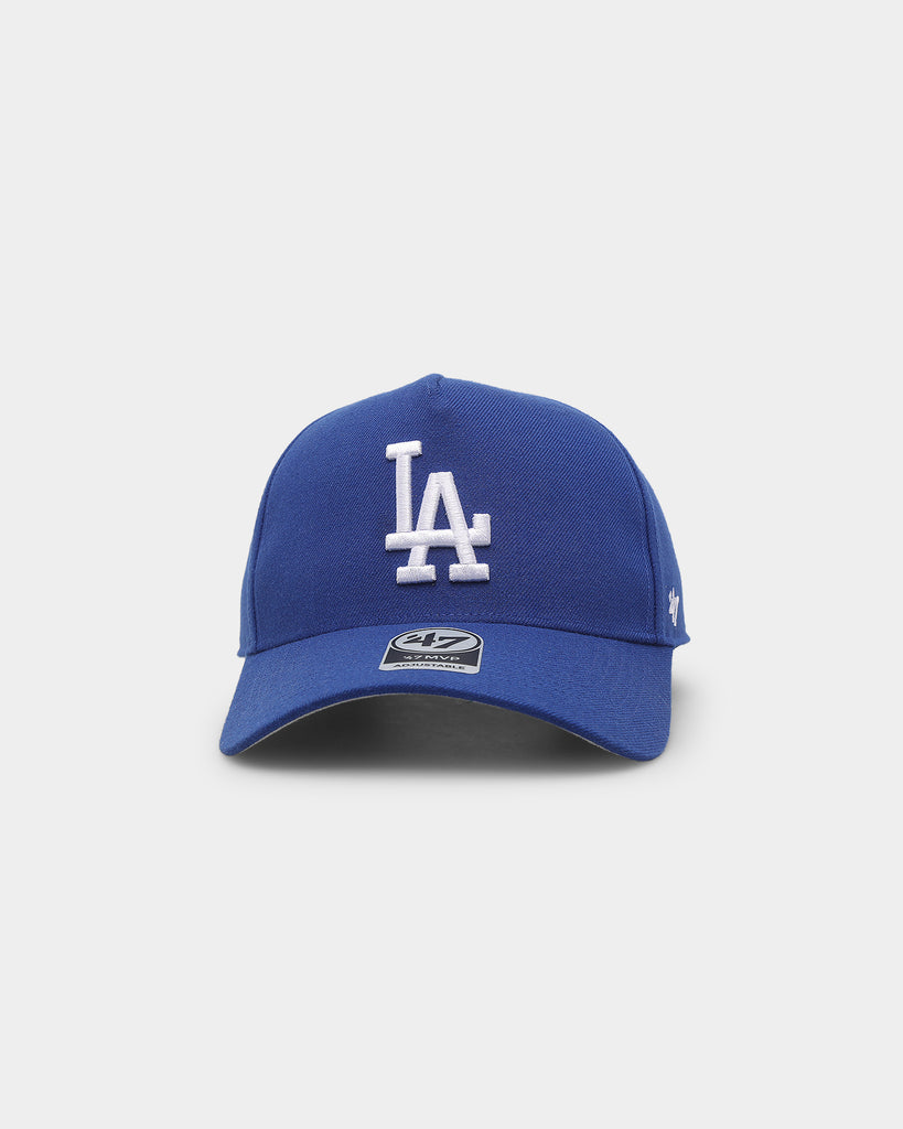Men's '47 Navy/White Los Angeles Dodgers Flag Fill Trucker Snapback Hat