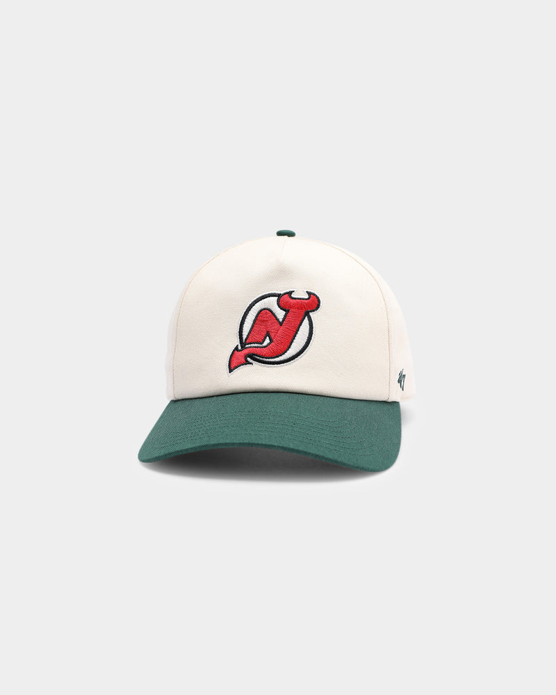 New Jersey Devils '47 40th Anniversary Cuffed Knit Hat with Pom - Charcoal