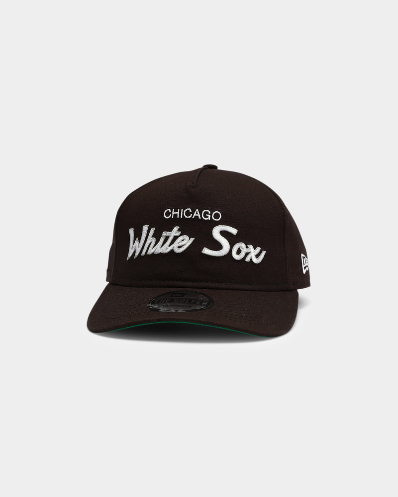 New Era PIN Script Chicago White Sox Black Scarlet Cap