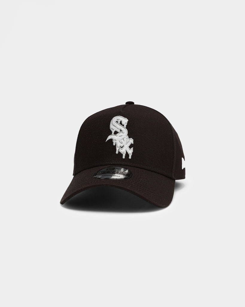 Official New Era MLB Drip Logo Chicago White Sox Black Tee