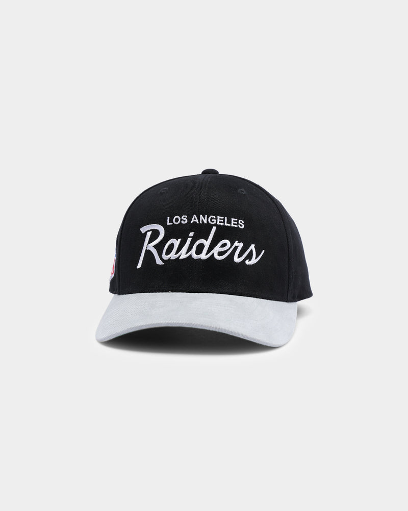 Las Vegas Raiders Mitchell & Ness Youth Throwback Precurve Snapback Hat -  Gray