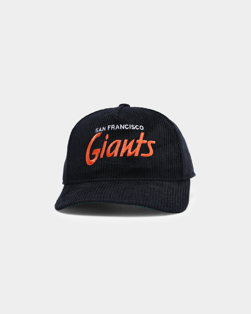 San Francisco Giants New Era Cord Classic Snapback Cap Hat Black Orange