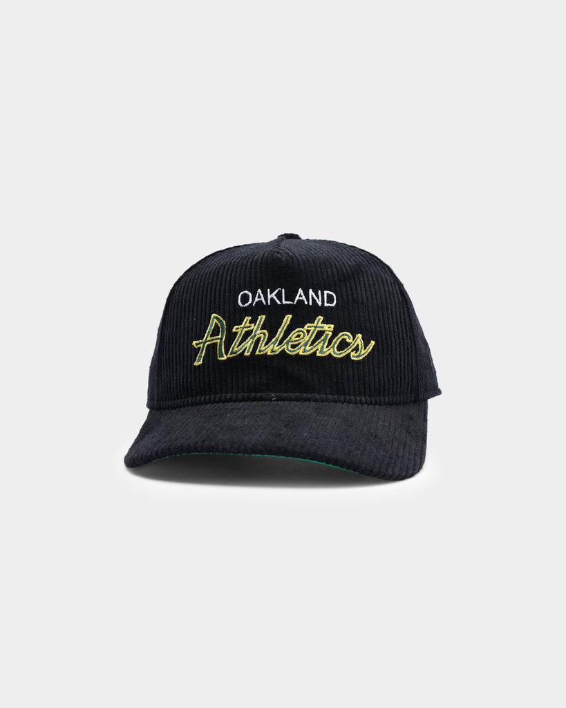 Men's New Era Gold Oakland Athletics Retro Jersey Script 59FIFTY Fitted Hat